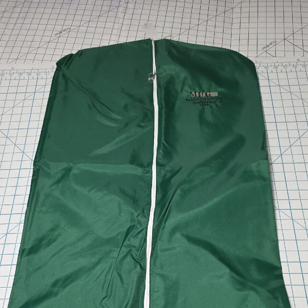Vinyl Zippered Garment Cover Bag |‎ Green, 36